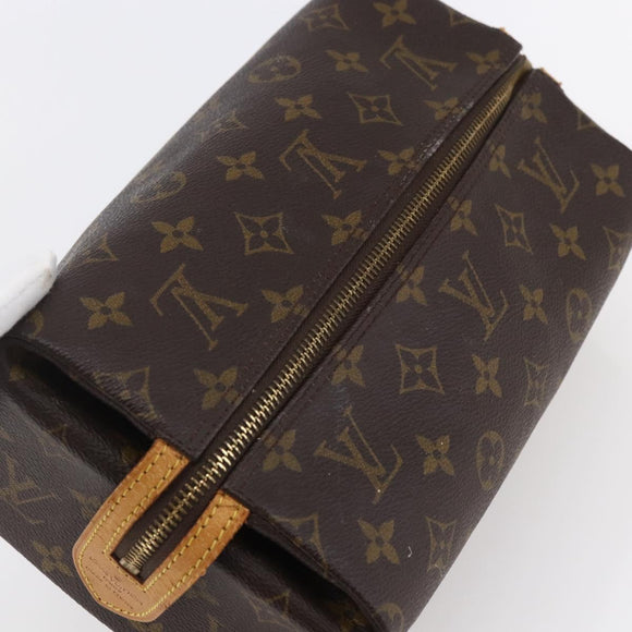 LOUIS VUITTON Monogram Trousse Patte Pression Cosmetic Pouch M47636 Auth 147161