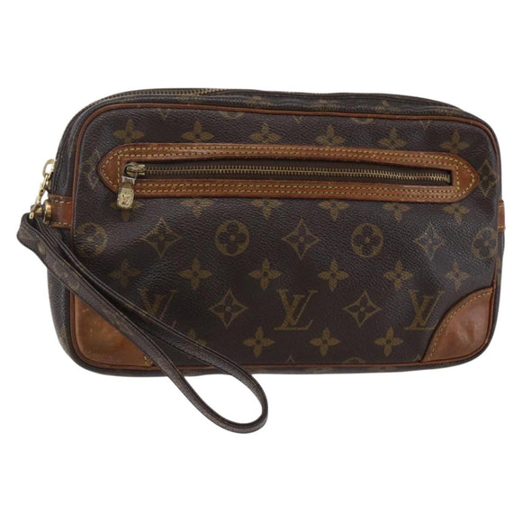 LOUIS VUITTON Monogram Marly Dragonne GM Clutch Bag M51825 LV Auth 147168