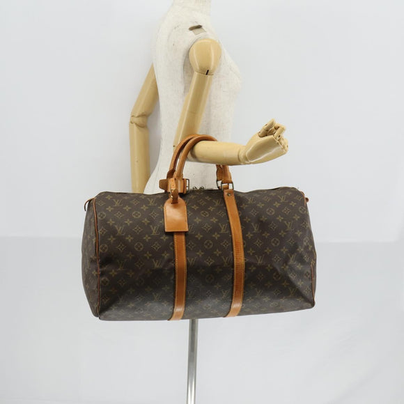 LOUIS VUITTON Monogram Keepall 50 Boston Bag M41426 LV Auth 147180
