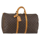 LOUIS VUITTON Monogram Keepall 55 Boston Bag M41424 LV Auth 147182-1