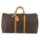 LOUIS VUITTON Monogram Keepall 55 Boston Bag M41424 LV Auth 147182-13