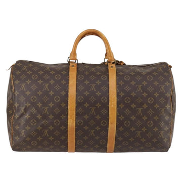 LOUIS VUITTON Monogram Keepall 55 Boston Bag M41424 LV Auth 147182 - 0