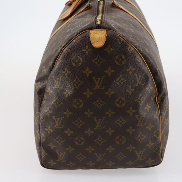 LOUIS VUITTON Monogram Keepall 55 Boston Bag M41424 LV Auth 147182