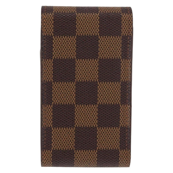 LOUIS VUITTON Damier Ebene Etui Cigarette Case N63024 LV Auth 147189