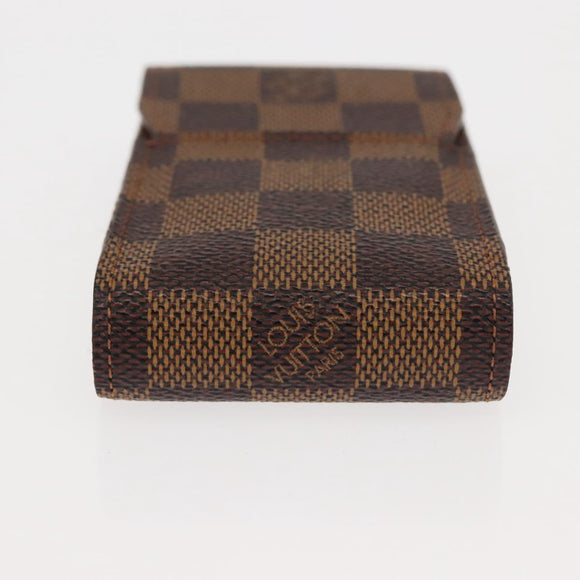LOUIS VUITTON Damier Ebene Etui Cigarette Case N63024 LV Auth 147189