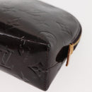 LOUIS VUITTON Monogram Vernis Pochette PM Pouch Amarante M91495 LV Auth 147190-16