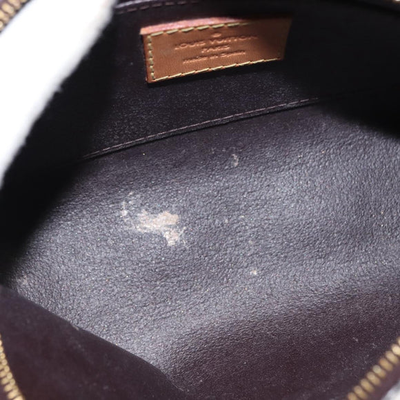 LOUIS VUITTON Monogram Vernis Pochette PM Pouch Amarante M91495 LV Auth 147190