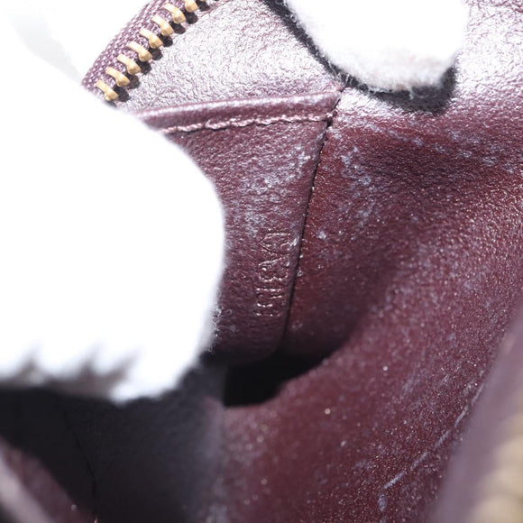 LOUIS VUITTON Monogram Vernis Pochette PM Pouch Amarante M91495 LV Auth 147190