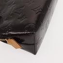 LOUIS VUITTON Monogram Vernis Pochette PM Pouch Amarante M91495 LV Auth 147190-7