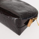 LOUIS VUITTON Monogram Vernis Pochette PM Pouch Amarante M91495 LV Auth 147190-14