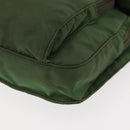 PRADA Shoulder Bag Nylon Green Silver Auth 147192-15