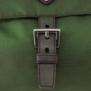 PRADA Shoulder Bag Nylon Green Silver Auth 147192-9