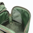 PRADA Shoulder Bag Nylon Green Silver Auth 147192-23