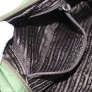 PRADA Shoulder Bag Nylon Green Silver Auth 147192-24