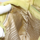 PRADA Tote Bag Nylon Silver Light green Auth 147193-18