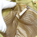 PRADA Tote Bag Nylon Silver Light green Auth 147193-19