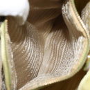 PRADA Tote Bag Nylon Silver Light green Auth 147193-21