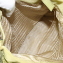 PRADA Tote Bag Nylon Silver Light green Auth 147193-22