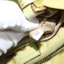 PRADA Tote Bag Nylon Silver Light green Auth 147193-23