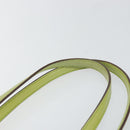 PRADA Tote Bag Nylon Silver Light green Auth 147193-8