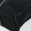 HERMES Fourre Tout PM Hand Bag Canvas Black Silver Auth 147194-10