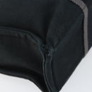 HERMES Fourre Tout PM Hand Bag Canvas Black Silver Auth 147194-11