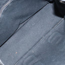 HERMES Fourre Tout PM Hand Bag Canvas Black Silver Auth 147194-15