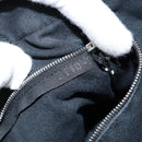 HERMES Fourre Tout PM Hand Bag Canvas Black Silver Auth 147194-19