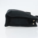 HERMES Fourre Tout PM Hand Bag Canvas Black Silver Auth 147194-4