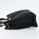 HERMES Fourre Tout PM Hand Bag Canvas Black Silver Auth 147194-5