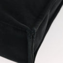 HERMES Fourre Tout MM Hand Bag Canvas Black Silver Auth 147195-16