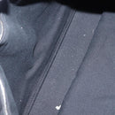 HERMES Fourre Tout MM Hand Bag Canvas Black Silver Auth 147195-10