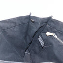 HERMES Fourre Tout MM Hand Bag Canvas Black Silver Auth 147195-20
