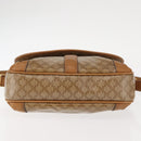 CELINE Macadam Canvas Shoulder Bag PVC Beige Gold Auth 147197-11