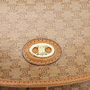 CELINE Macadam Canvas Shoulder Bag PVC Beige Gold Auth 147197-16