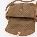 CELINE Macadam Canvas Shoulder Bag PVC Beige Gold Auth 147197-17