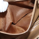 CELINE Macadam Canvas Shoulder Bag PVC Beige Gold Auth 147197-22