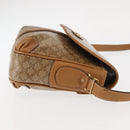 CELINE Macadam Canvas Shoulder Bag PVC Beige Gold Auth 147197-5