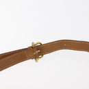 CELINE Macadam Canvas Shoulder Bag PVC Beige Gold Auth 147197-9