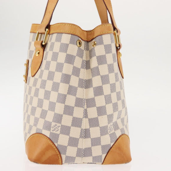 LOUIS VUITTON Damier Azur Hampstead PM Tote Bag N51207 LV Auth 147198