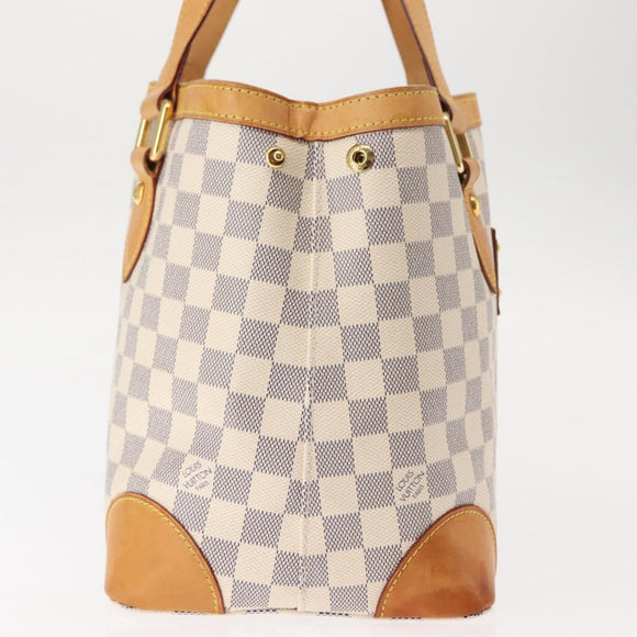 LOUIS VUITTON Damier Azur Hampstead PM Tote Bag N51207 LV Auth 147198