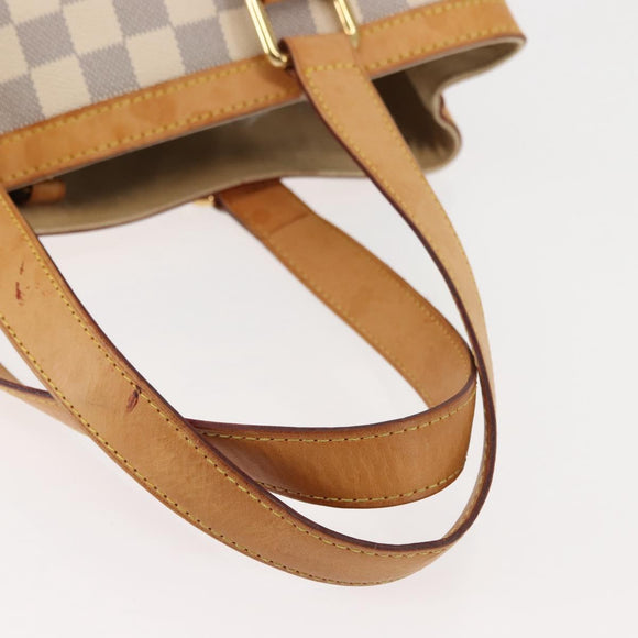 LOUIS VUITTON Damier Azur Hampstead PM Tote Bag N51207 LV Auth 147198