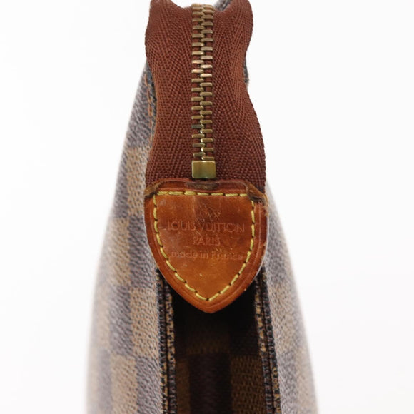 LOUIS VUITTON Damier Ebene Poche Toilette 26 Pouch N47543 LV Auth 147199