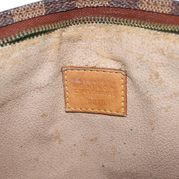 LOUIS VUITTON Damier Ebene Poche Toilette 26 Pouch N47543 LV Auth 147199