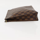 LOUIS VUITTON Damier Ebene Poche Toilette 26 Pouch N47543 LV Auth 147199-4