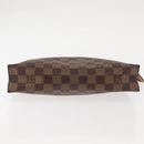 LOUIS VUITTON Damier Ebene Poche Toilette 26 Pouch N47543 LV Auth 147199-6