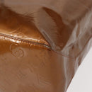LOUIS VUITTON Monogram Vernis Reade MM Hand Bag Bronze M91143 LV Auth 147200-15