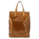 LOUIS VUITTON Monogram Vernis Reade MM Hand Bag Bronze M91143 LV Auth 147200-13