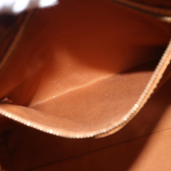 LOUIS VUITTON Monogram Vernis Reade MM Hand Bag Bronze M91143 LV Auth 147200