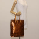 LOUIS VUITTON Monogram Vernis Reade MM Hand Bag Bronze M91143 LV Auth 147200-22